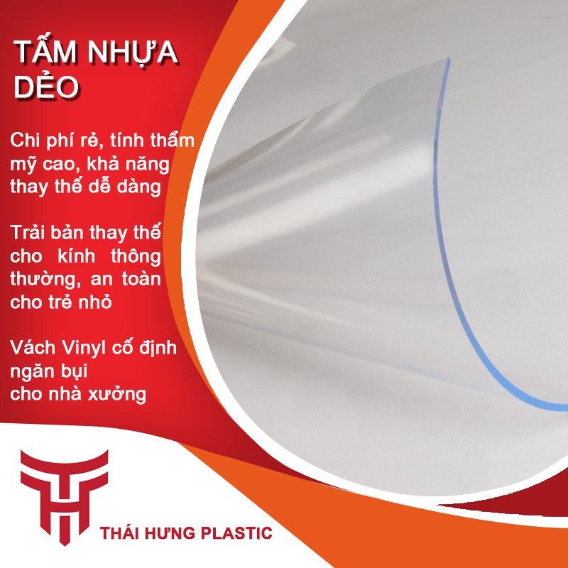 PVC Dẻo Dày 2mm | Miếng Nhựa Trong Trải Bàn | PVC Trong Suốt Dẻo | Tấm Nhựa PVC | Đệm Lót Chống Thấm Nước Không Cần Giặt