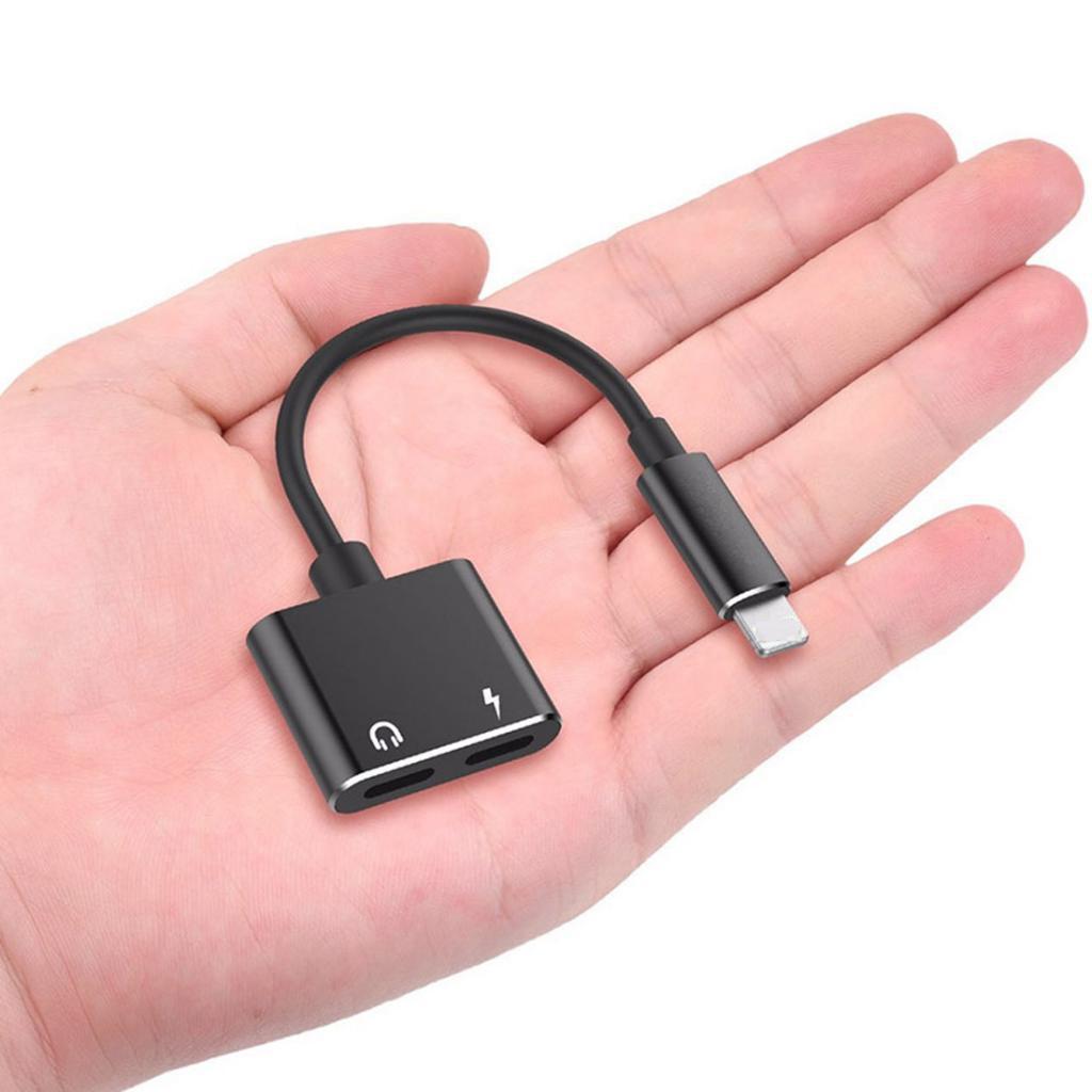Splitter Adapter Dual Audio and Charge Cable for iPhone 7 8