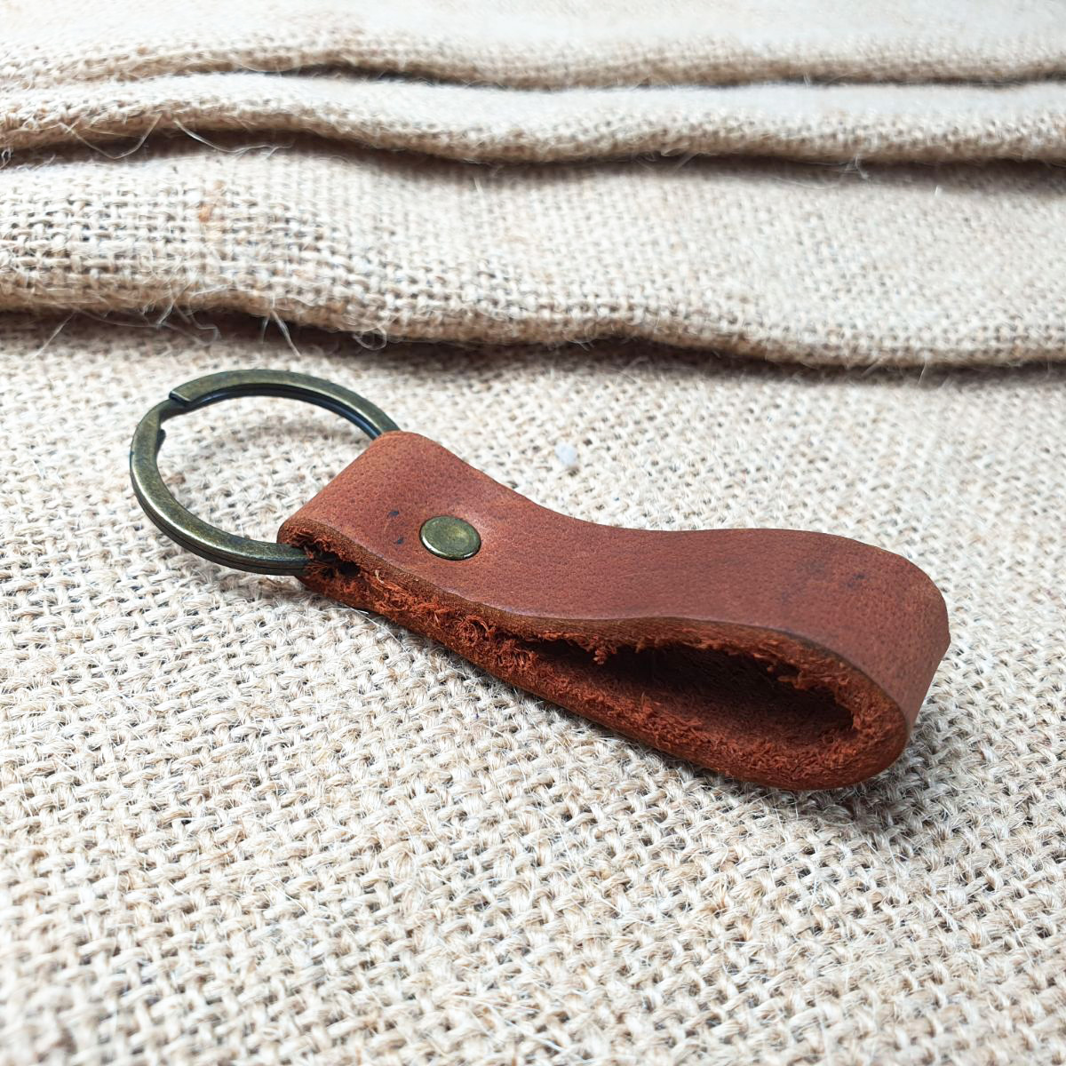 Móc khóa da bò thật LK302