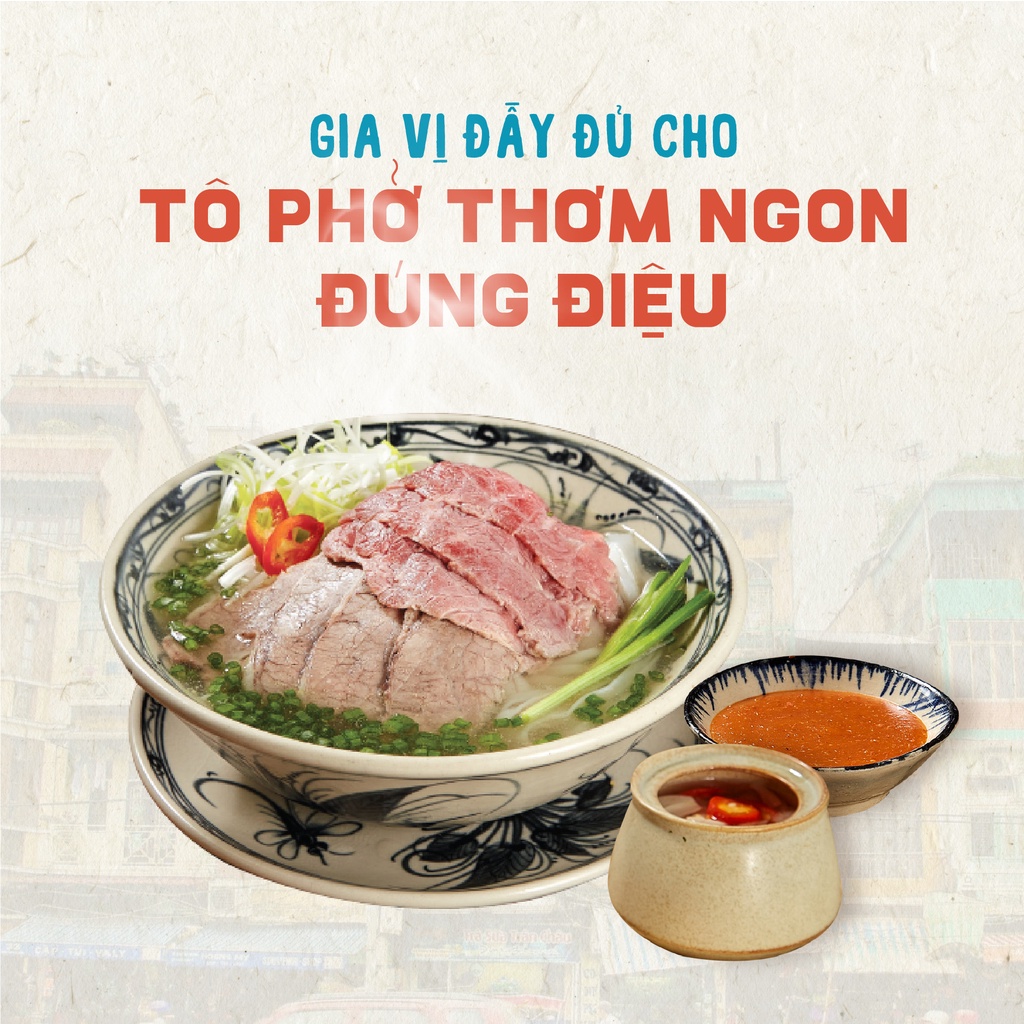 Phở Gánh Hà Nội ăn liền - Phở Bò Đặc Biệt (Thùng 24x75Gr)