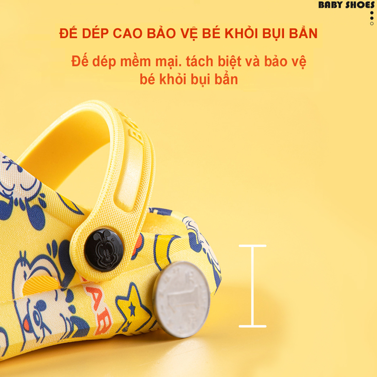 Dép Sục BobDog BD - 203 - 1 Siêu Mềm Siêu Nhẹ Chống Trơn Trượt Cho Bé Trai Bé Gái - 5 Màu In Hình Thỏ