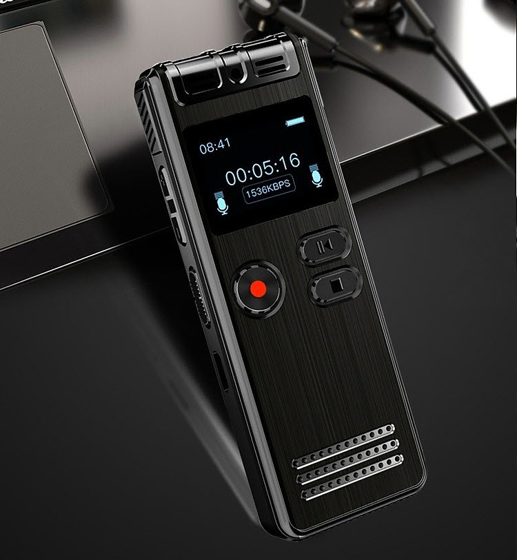 Kèm Thẻ Nhớ 8Gb - Máy Ghi Âm Chuyên Nghiệp GH-Q6 (SK06) 8G Màn Hình LCD Tích Hợp Loa Ngoài - Có Hỗ Trợ Nghe Nhạc MP3