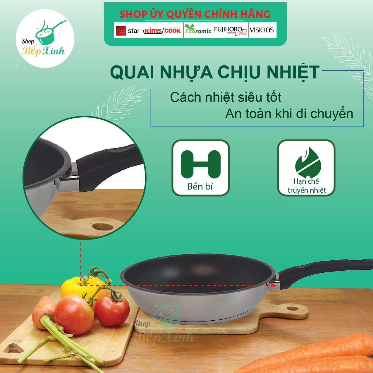 Chảo Chống Dính Bếp Từ Fivestar Tặng 5 Muỗng - Đen