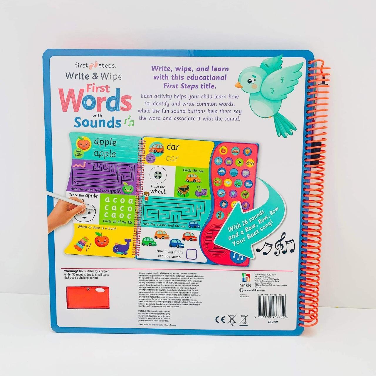 Write and Wipe First Words with Sound (US)