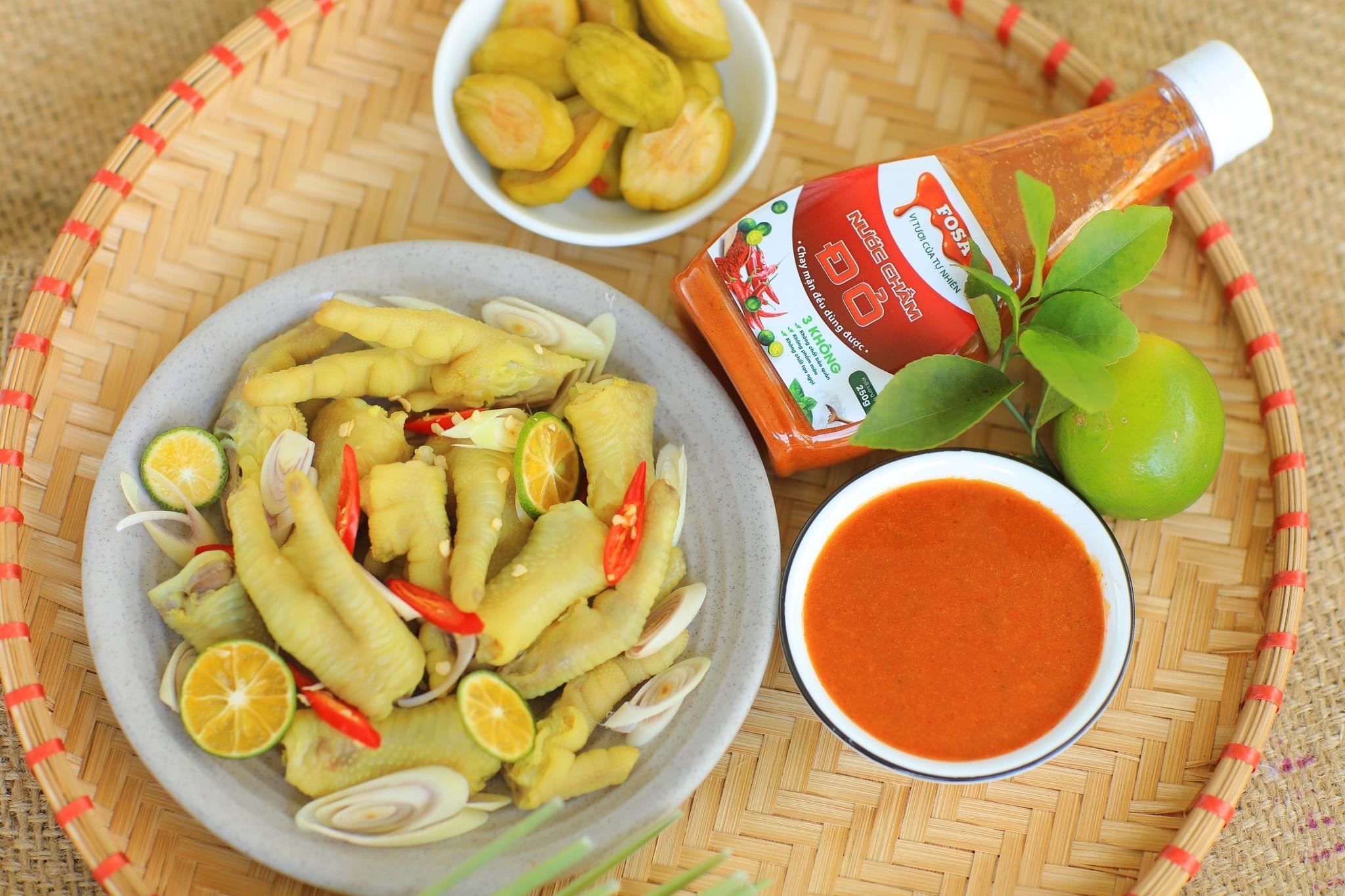 Nước chấm Fosa , muối ớt tắc tươi ngon cho hải sản và BBQ, chay mặn đều dùng được, chai 110g