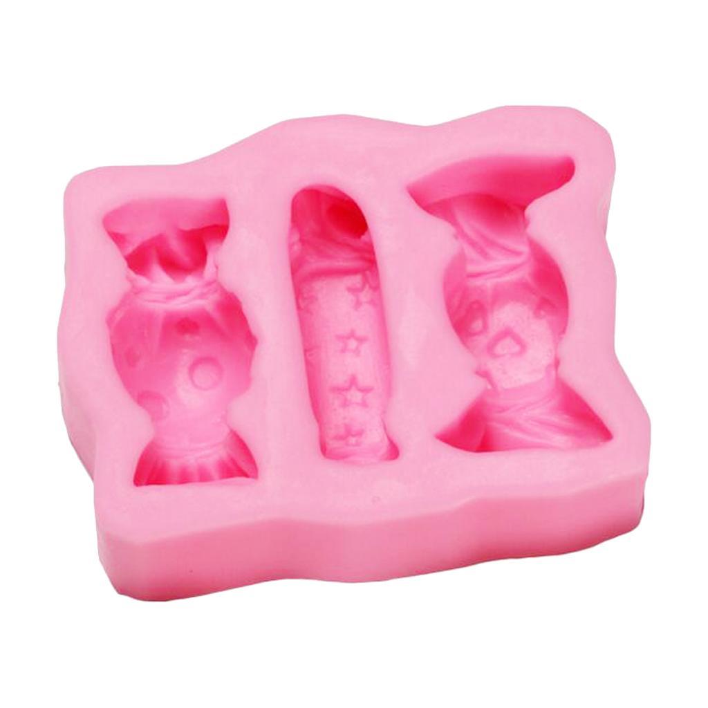 Candy Sweet DIY Fondant Cake Mould Silicone Baking Mold Cake Decoration Tray
