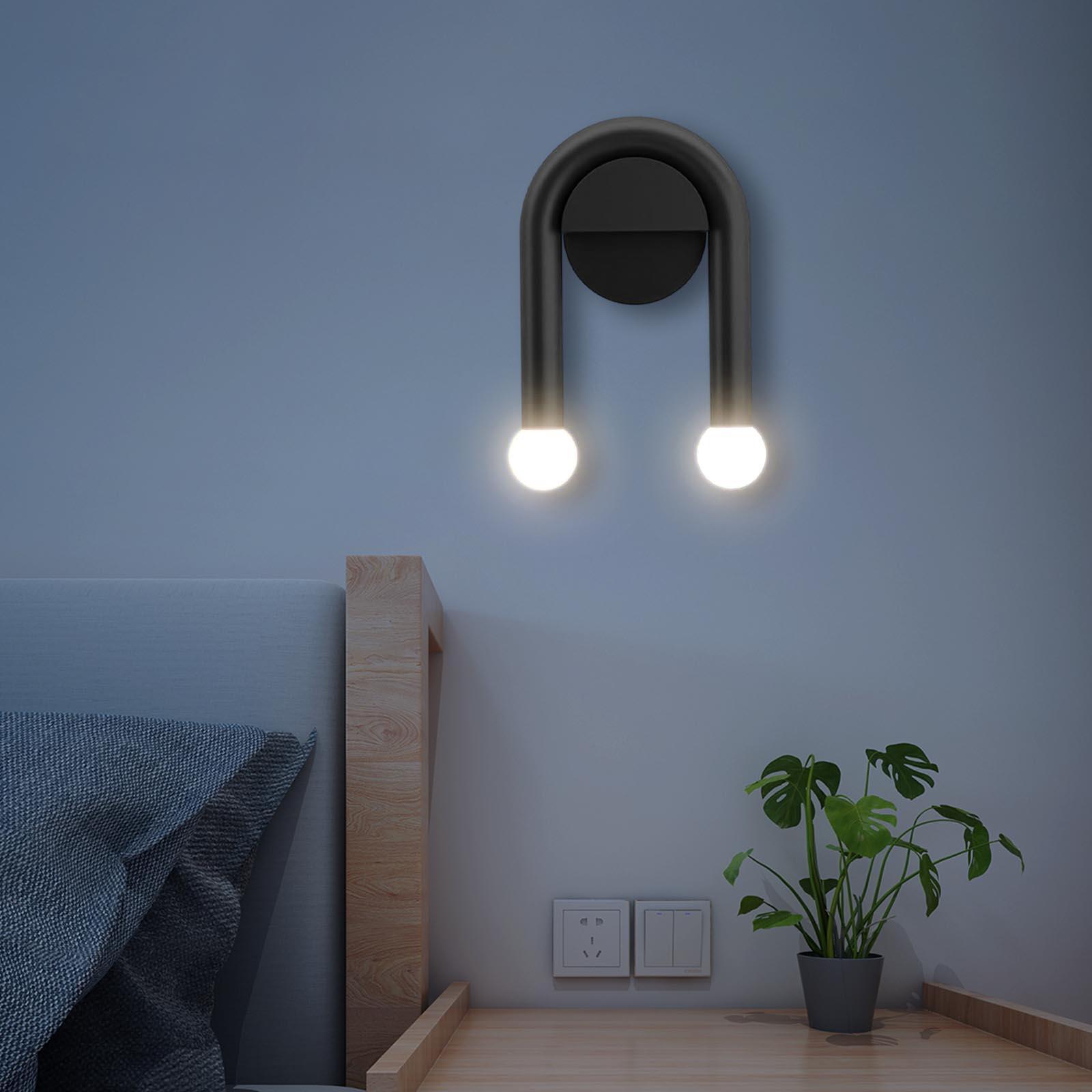 LED Wall Mount Lamp Home Living Room Lighting Light Sconce Decor Black