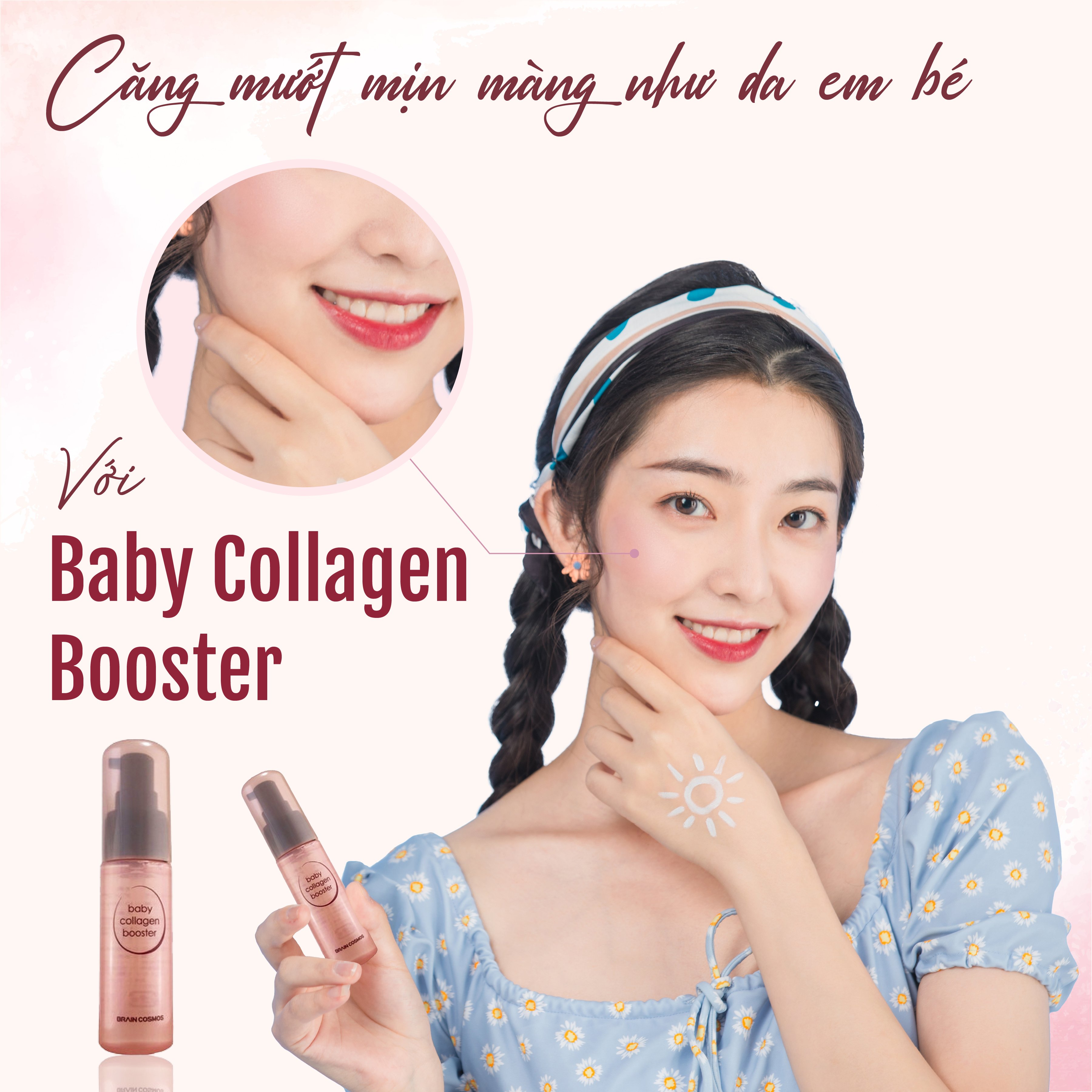 Tinh chất Baby Collagen Booster Nhật Bản dưỡng trắng chống nhăn