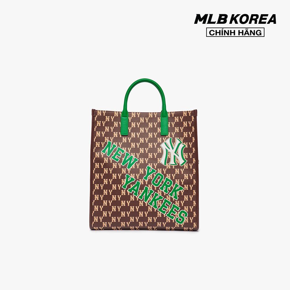 MLB - Túi tote unisex chữ nhật Monotive Coated Canvas Vertical 3AORM053N-50BRD