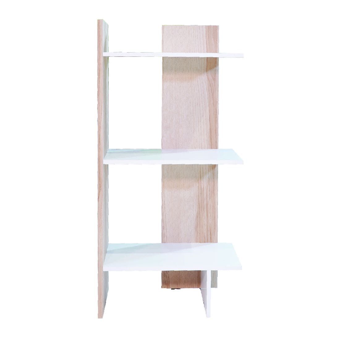 SB Furniture, KC-PLAY, Peak-S Shelf, White and Lindberg Oak, W45XD30XH90 cm.