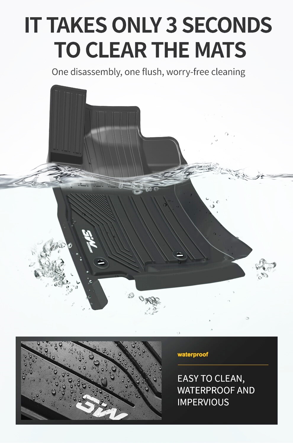 Thảm lót sàn xe ô tô dành cho TOYOTA AVALON 2019- đến nay Nhãn hiệu Macsim 3W chất liệu nhựa TPE đúc khuôn cao cấp - màu đen, màu be