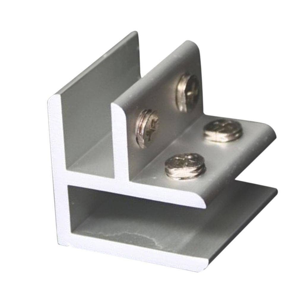 2PCS Glass Clamp Adjustable Glass Bracket for Balustrade Staircase Handrail