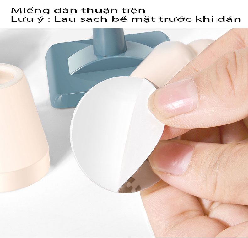 Combo 2 Bộ Chặn Cửa Silicon Chống Va Đập Giao màu ngẫu nhiên