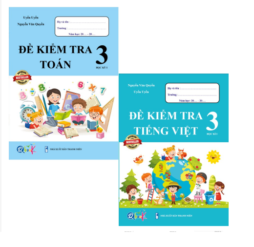 Sách - Combo Đề Kiểm Tra Toán và Tiếng Việt 3 - Học Kì 1