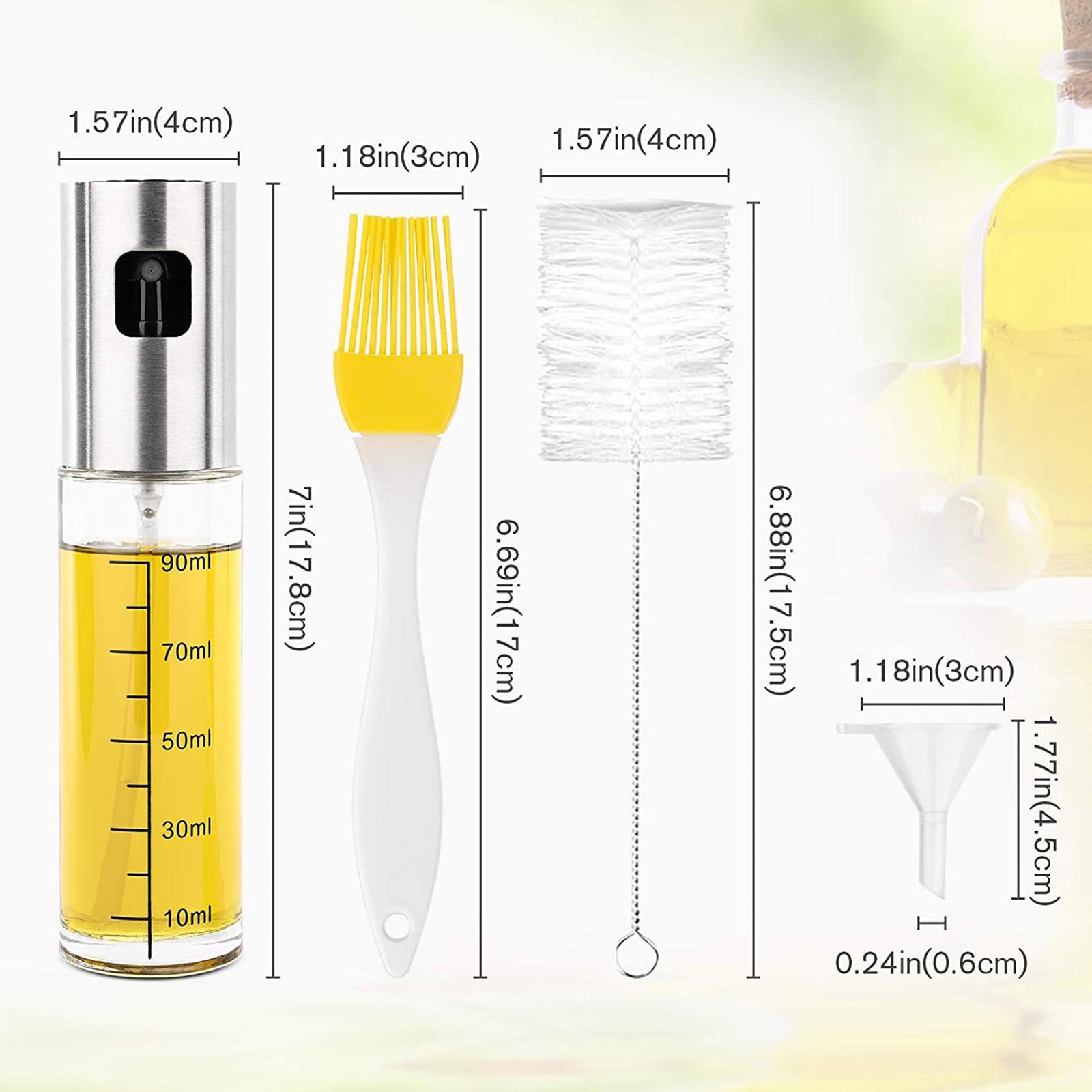 Olive Oil Sprayer Mister Spray Bottle Refillable Oil Dispenser for BBQ Salad Baking Roasting Grilling Hair Spray Bottle