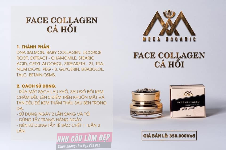 KEM FACE COLLAGEN DNA CÁ HỒI 25G