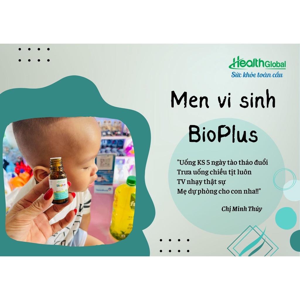 Men vi sinh BIOPLUS DROPS HealthGlobal cân bằng hệ vi sinh đường ruột cho bé