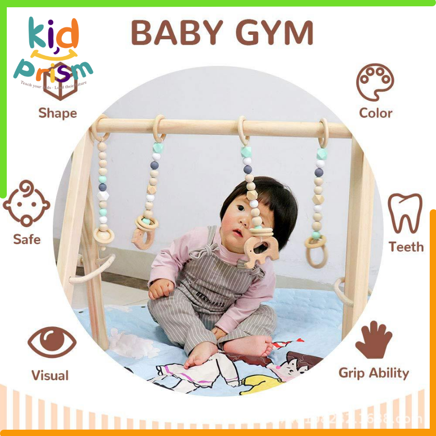 Kệ chữ A bằng gỗ cao cấp cho bé sơ sinh phát triển vận động tinh từ sớm (Giáo cụ Montessori)