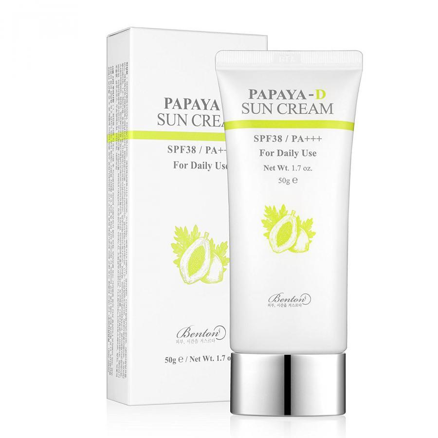 Kem chống nắng dưỡng da hằng ngày Benton Papaya-D Sun Cream SPF38 / PA+++ 50g