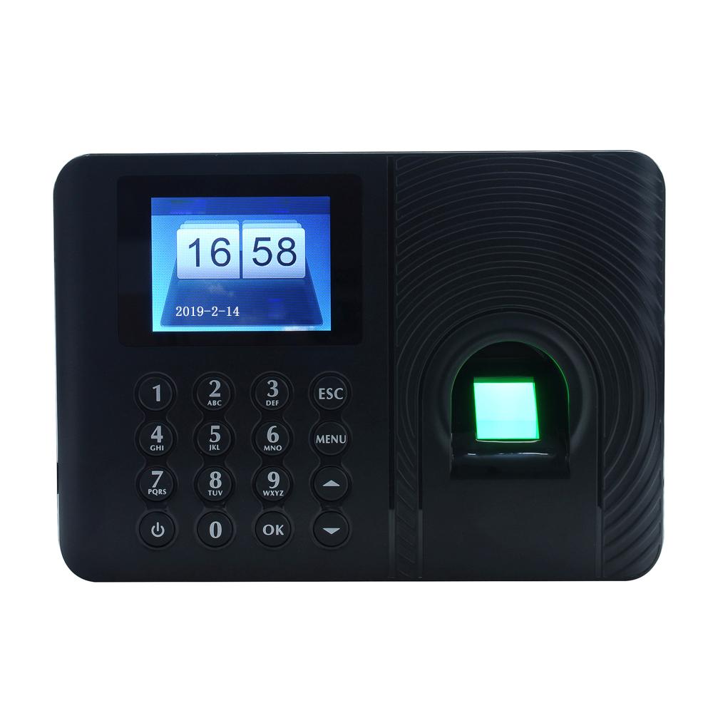 Máy chấm công Nhân viên Đăng ký Máy ghi âm 2.4 inch Màn hình LCD TFT DC