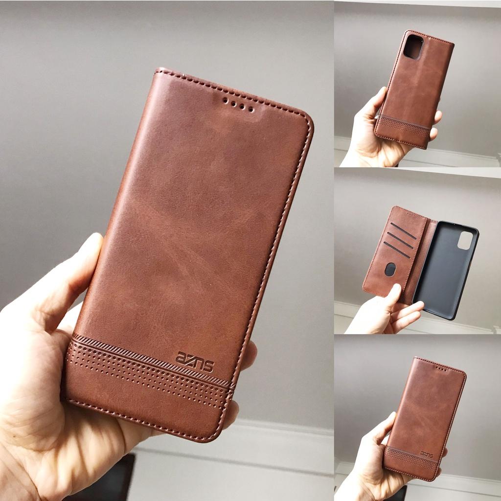Bao da ốp lưng xiaomi redmi Note 10 10s pro 4g 5g Mi 11 lite 9T 11t pro 11 10c 9c kèm ví nắp gập da mềm mịn
