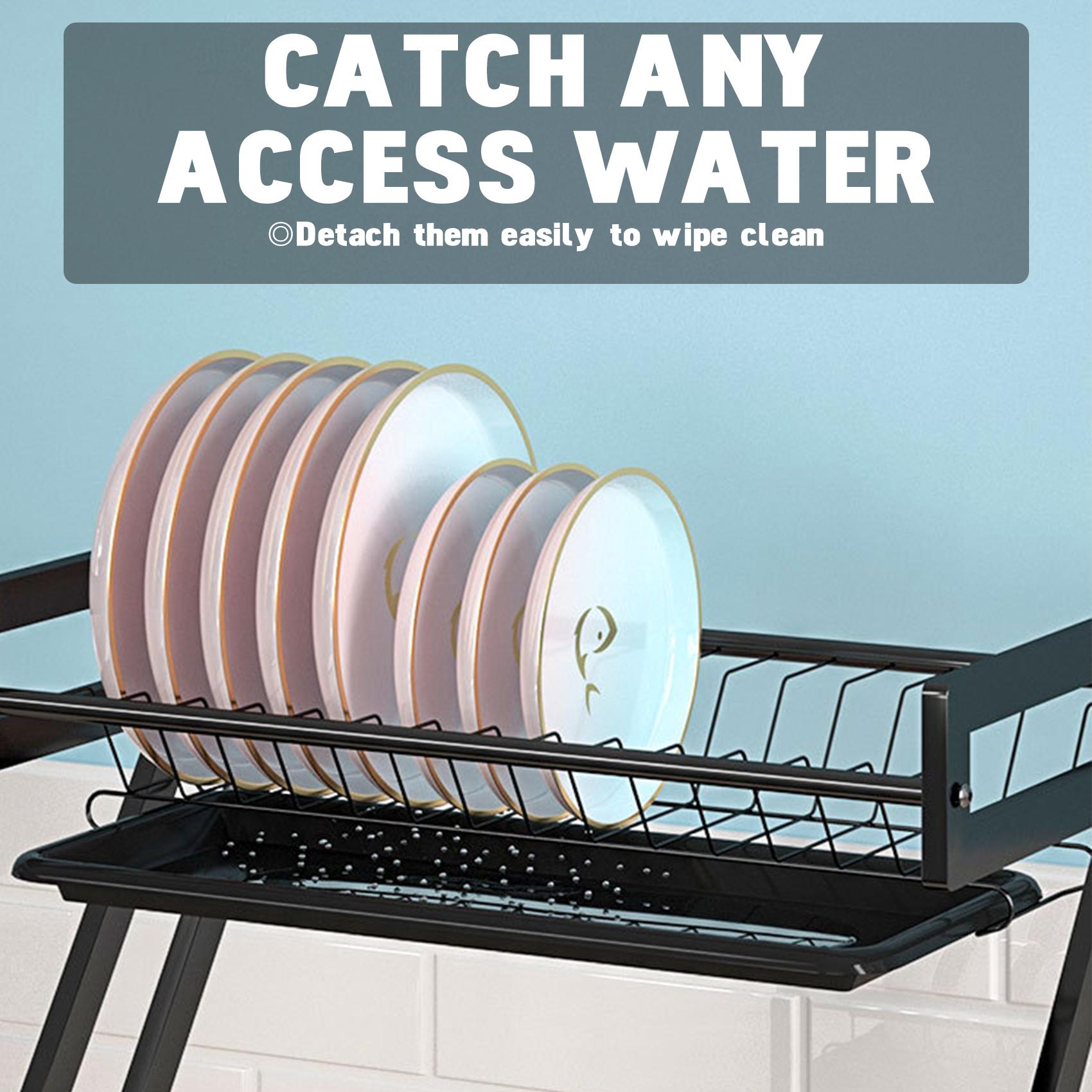 Giá đỡ của bồn rửa mặt, bồn rửa chén 2 tầng bằng thép carbon tiện lợi trong nhà bếp