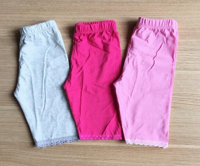 Quần thun lửng ôm bé gái 8-25kg