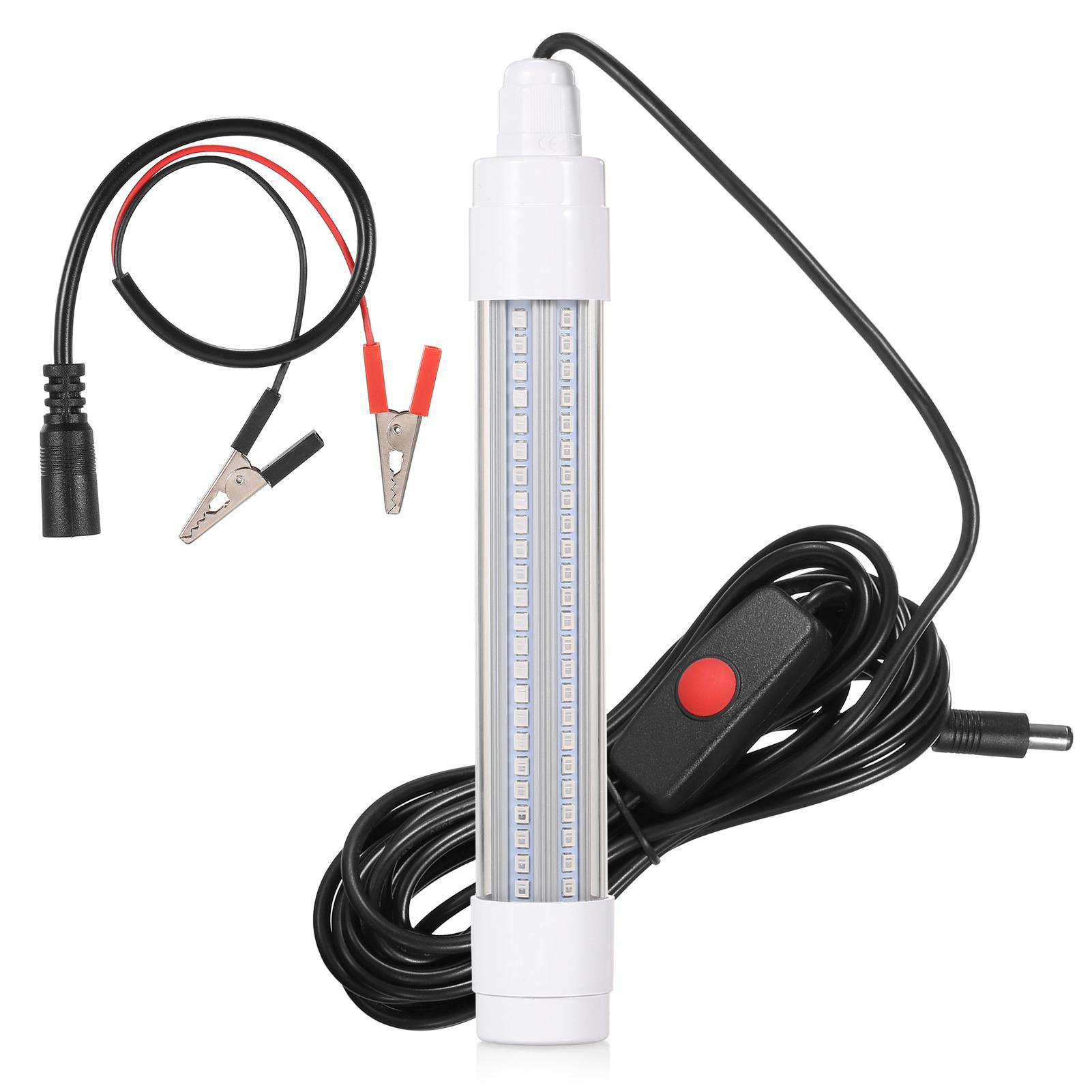 144 LED Submersible Fishing Light Underwater Fish Finder Lamp Night Fishing Lure Bait Light Fish Attracting Light