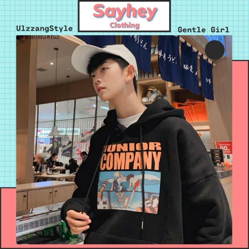 Áo hoodie Junior Company Unisex Form Rộng Phong cách Ulzzang Sayhey Clothing