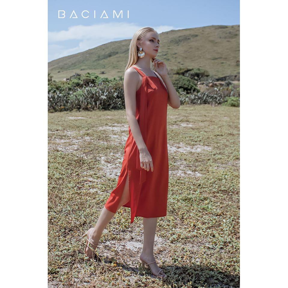 Baciami-Đầm Suông 2 Dây Cổ Vuông