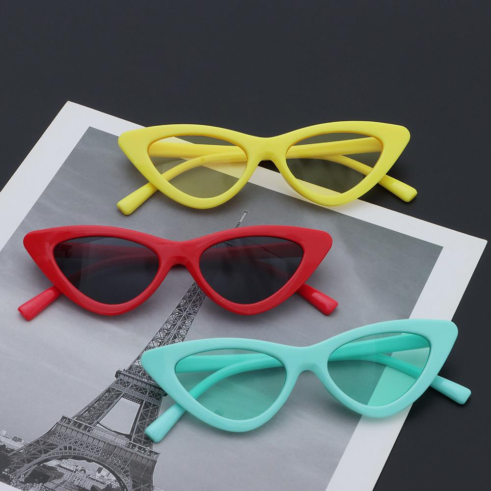 Summer Boy Girl Tam giác mèo Kính râm mắt UV400 Bảo vệ trẻ em phụ kiện trẻ em chống Ultraviolet Color: glasses bag