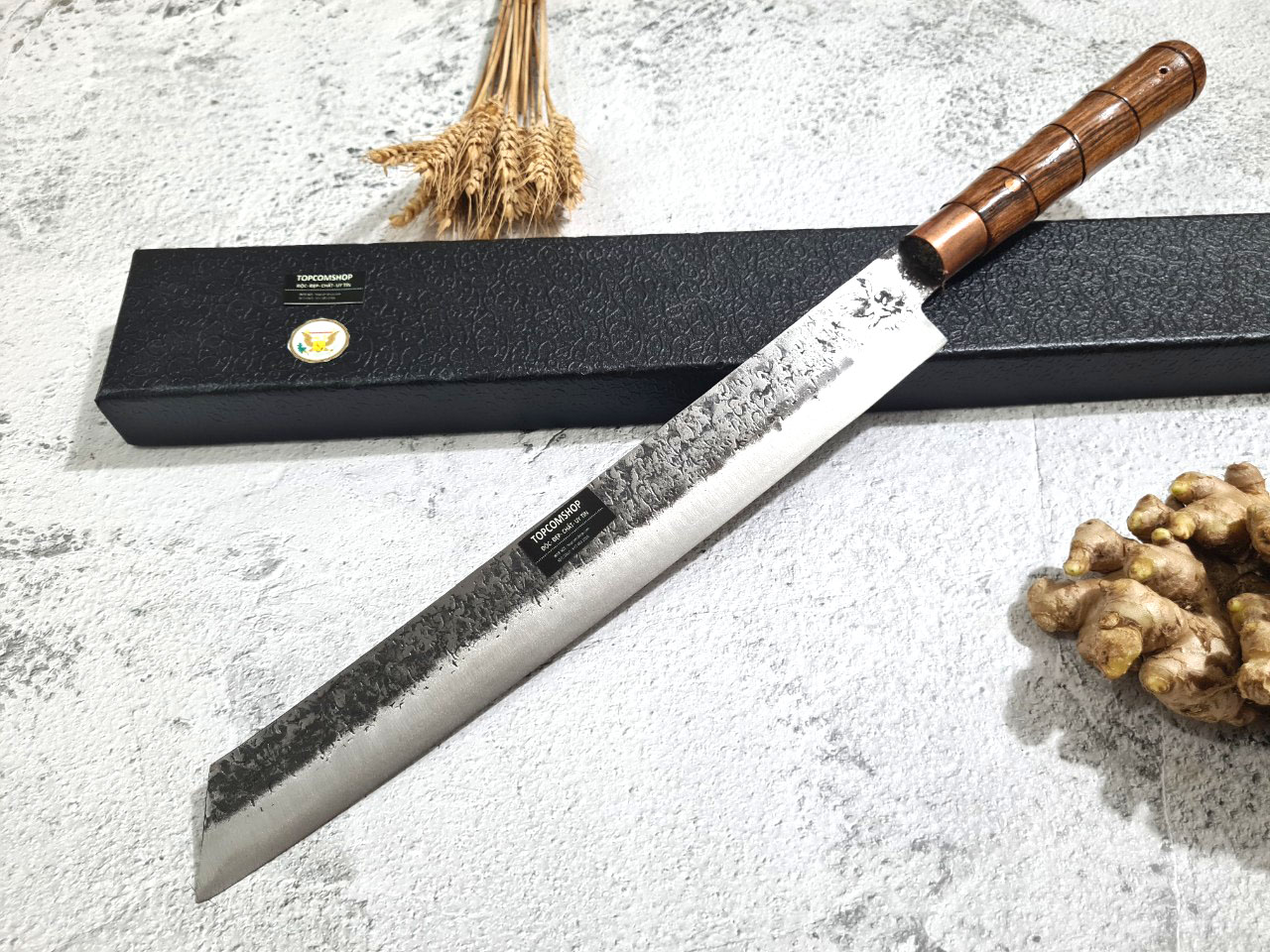 DAO - DAO BẾP SASHIMI MẶT HOA VĂN MÃ N4 nt topcomshop vn