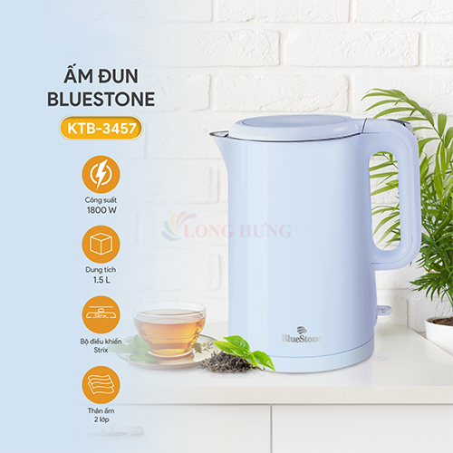 Bình đun siêu tốc Bluestone 1.5 lít KTB-3457 - Hàng chính hãng