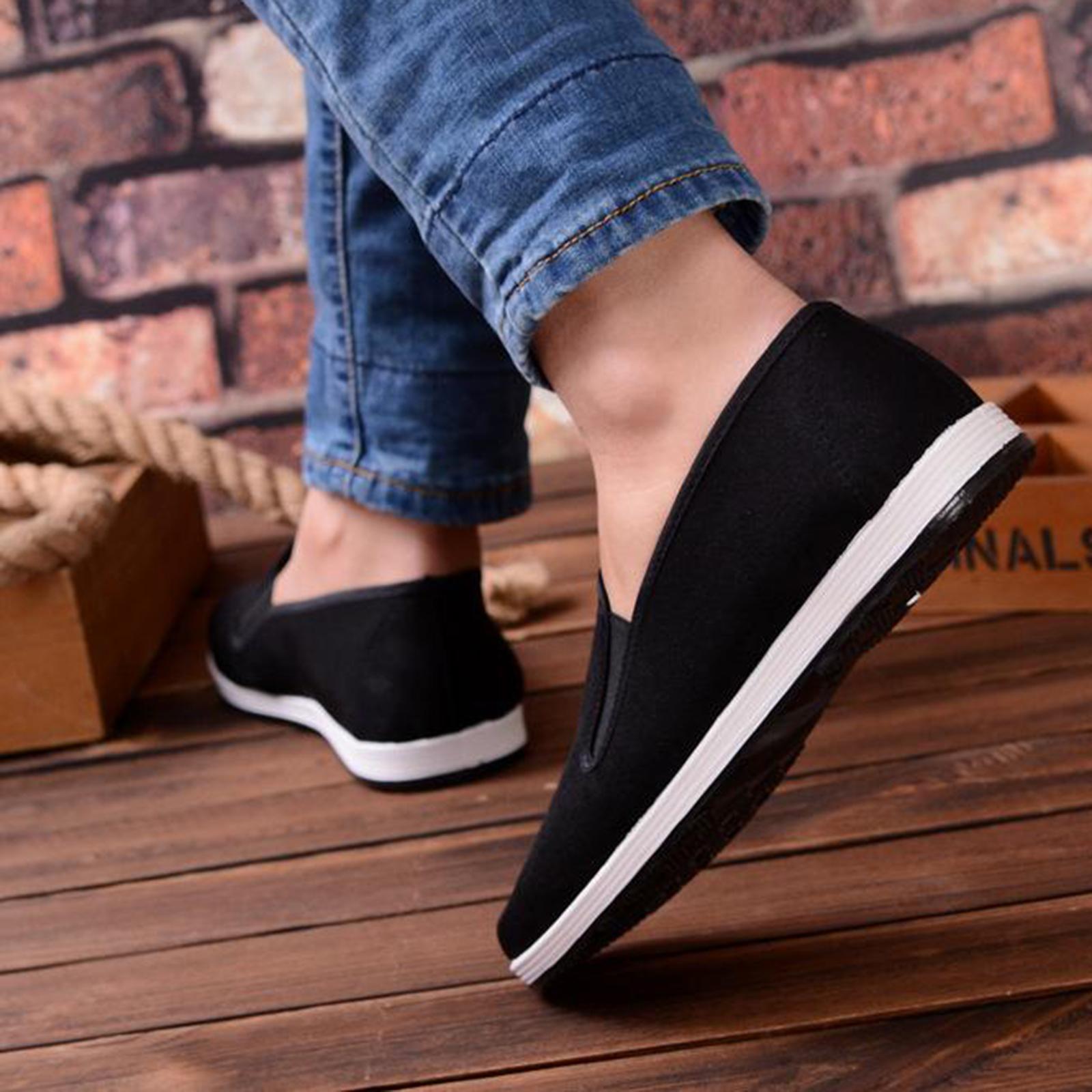 Chinese Traditional Kung Fu Martial Arts Tai chi Slipper Shoes Black 39