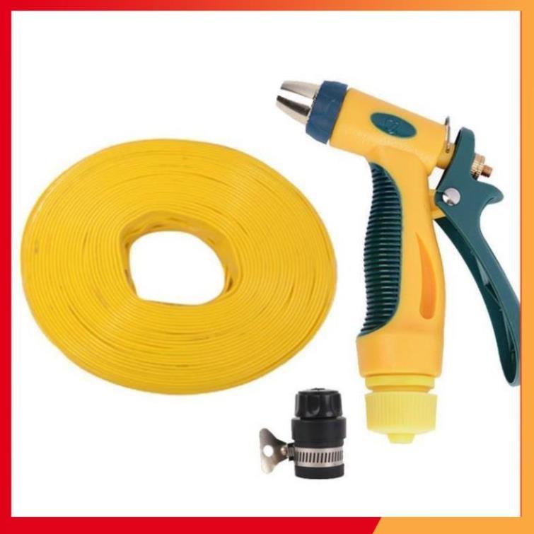 Bộ dây vòi xịt nước rửa xe,tưới cây tăng áp 3 lần 7-10m