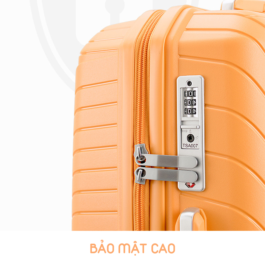 Set 3 size vali kéo nhựa PP V2 cao cấp- size 20&amp;24&amp;28