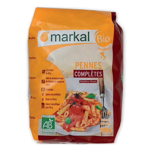 Mì Ống Lứt Hữu Cơ Penne Markal