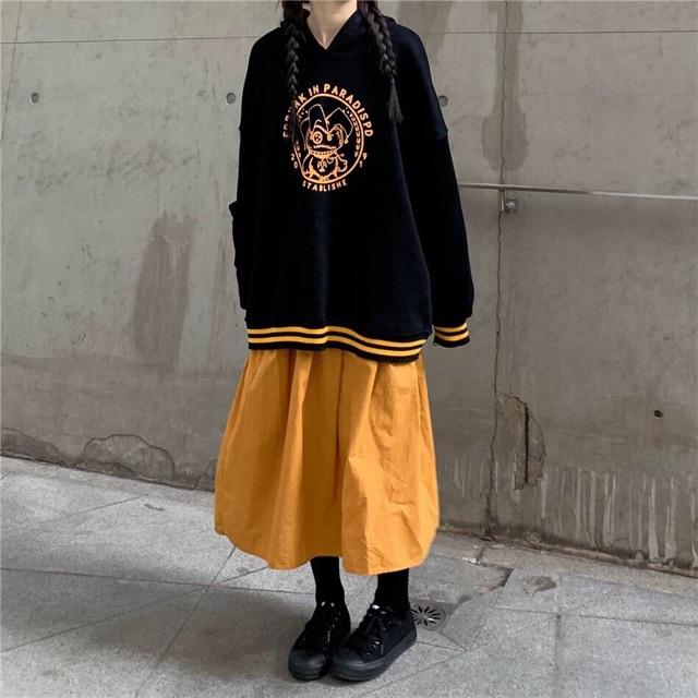 ÁO KHOÁC NỈ HOODIE FORM RỘNG CÁ TÍNH CÓ UP VIDEO HÀNG THẬT