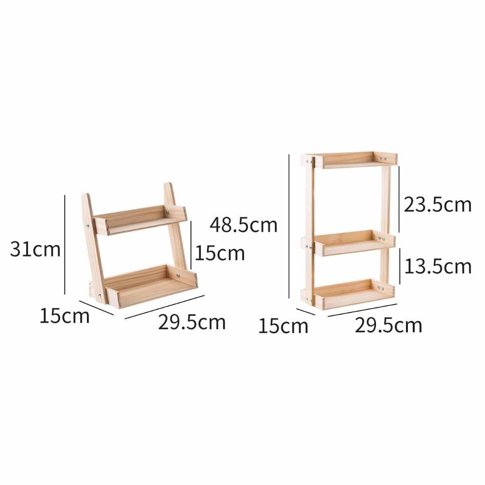 Máy Tính Để Bàn Gỗ Kệ Giá Treo Đồ Nhà Bếp Nhà Tổ Chức Nhà Bếp Xả Kho Giá Để Gia Vị Nêm Gia Vị Lọ Chai Đựng Phụ Kiện Nhà Bếp