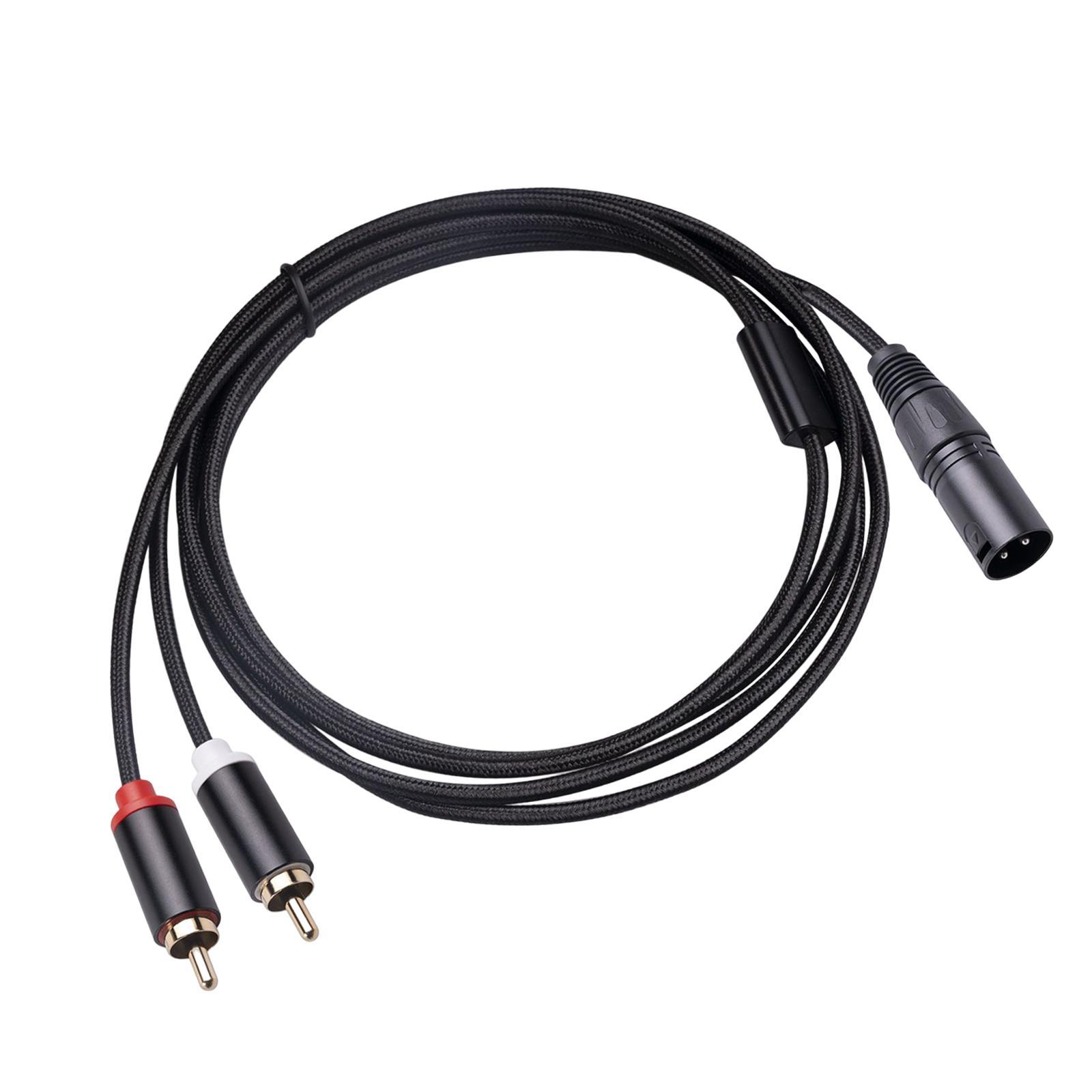 Hình ảnh XLR to Dual Cable HiFi Stereo for Phones Mixers Home Theater Components 1m