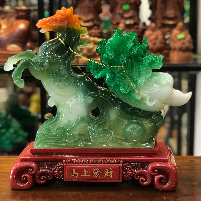 Ngựa Phong Thuỷ Kéo Bắp Cải