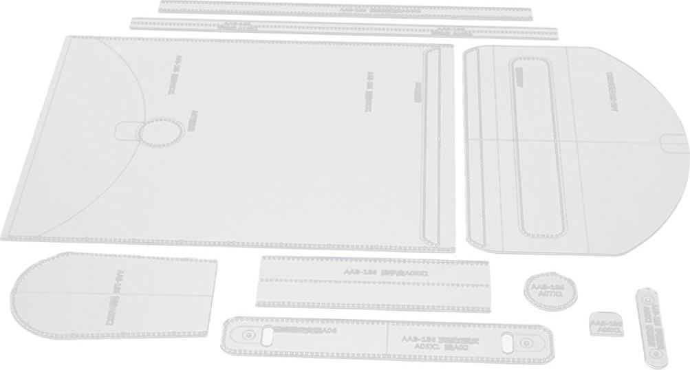 10 Chiếc Bao Da Acrylic Túi Đeo Vai Túi Xách Hoa Văn Stencil Bản Mẫu Bộ Dụng Cụ