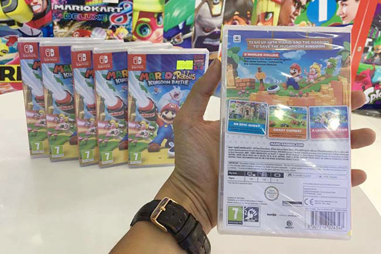 Đĩa Game Nintendo Switch Mario + Rabbids Kingdom Battle - Hàng Chính Hãng