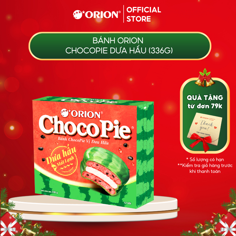 Bánh Orion ChocoPie Dưa Hấu ORION 372g