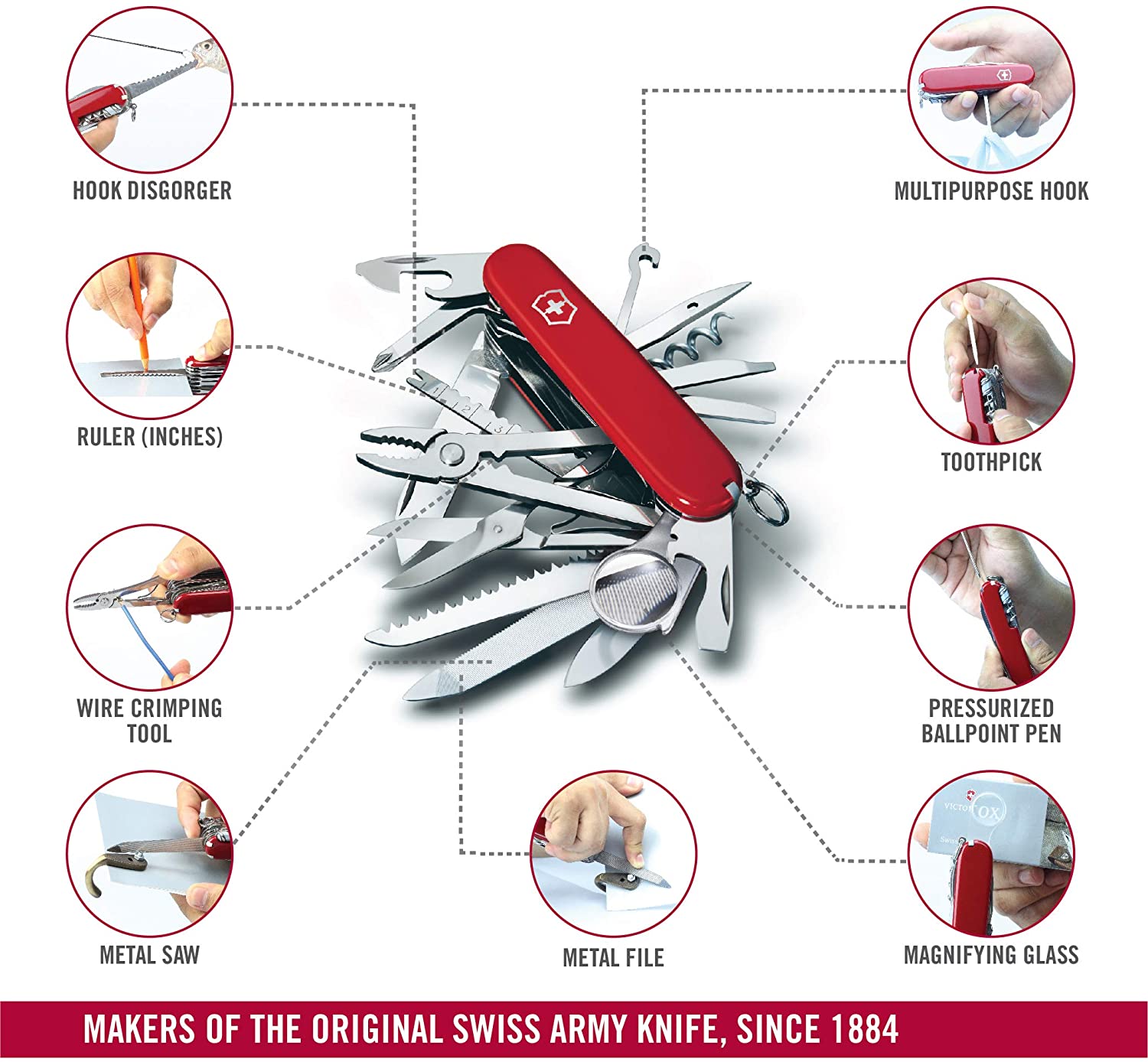 Dao đa năng Victorinox SwissChamp 91mm - Hãng phân phối chính thức