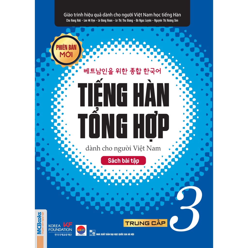 Sách - Combo Giáo Trình Tiếng Hàn Tổng Hợp Dành Cho Người Việt Nam Trình Độ Trung Cấp 3 (Giáo trình In màu + SBT) - MC