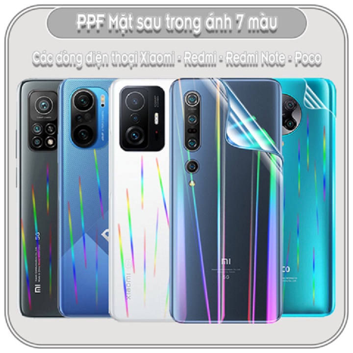 Miếng dán rock space dành cho Xiaomi Poco X3 PPF Hydrogel dán màn hình/ mặt sau lưng điện thoại tự phục hồi vết xước nhỏ chống ánh sáng xanh cao cấp - Hàng chính hãng