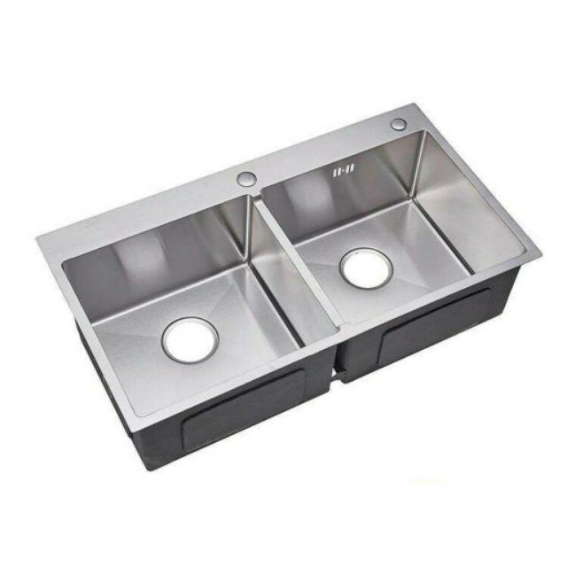 Chậu rửa chén đúc inox 304 kích thước 45x82