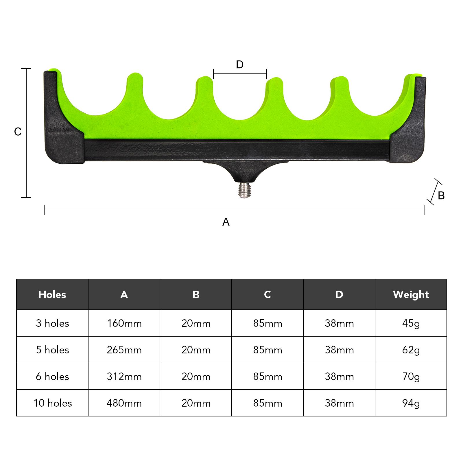 Carp Fishing Rod Holder Lightweight EVA Foam Fishing Rod Pole Holder