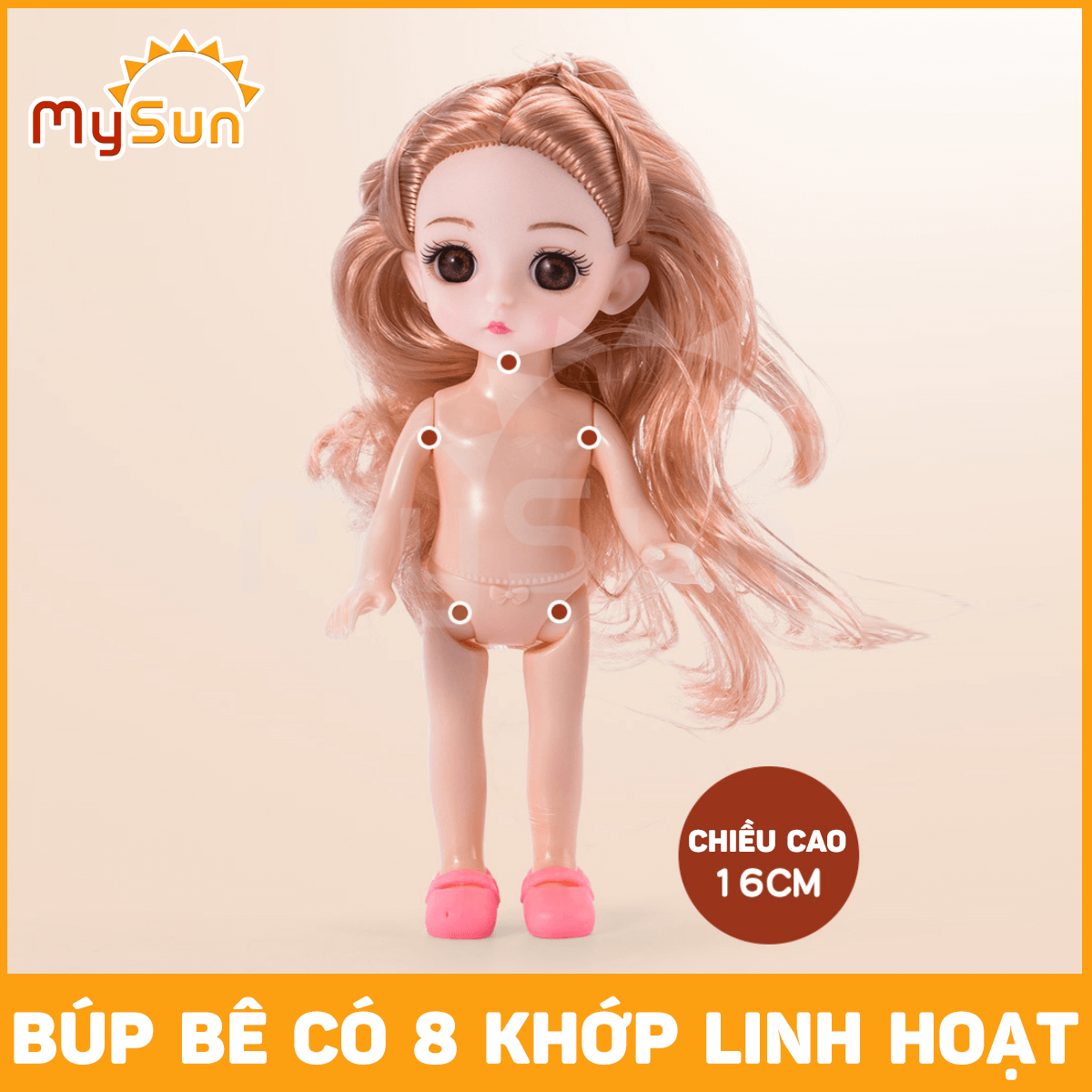 Bộ đồ chơi ngôi nhà búp bê chibi dễ thương, công chúa baby có khớp trang điểm xinh đẹp, nấu ăn cho bé gái giá rẻ